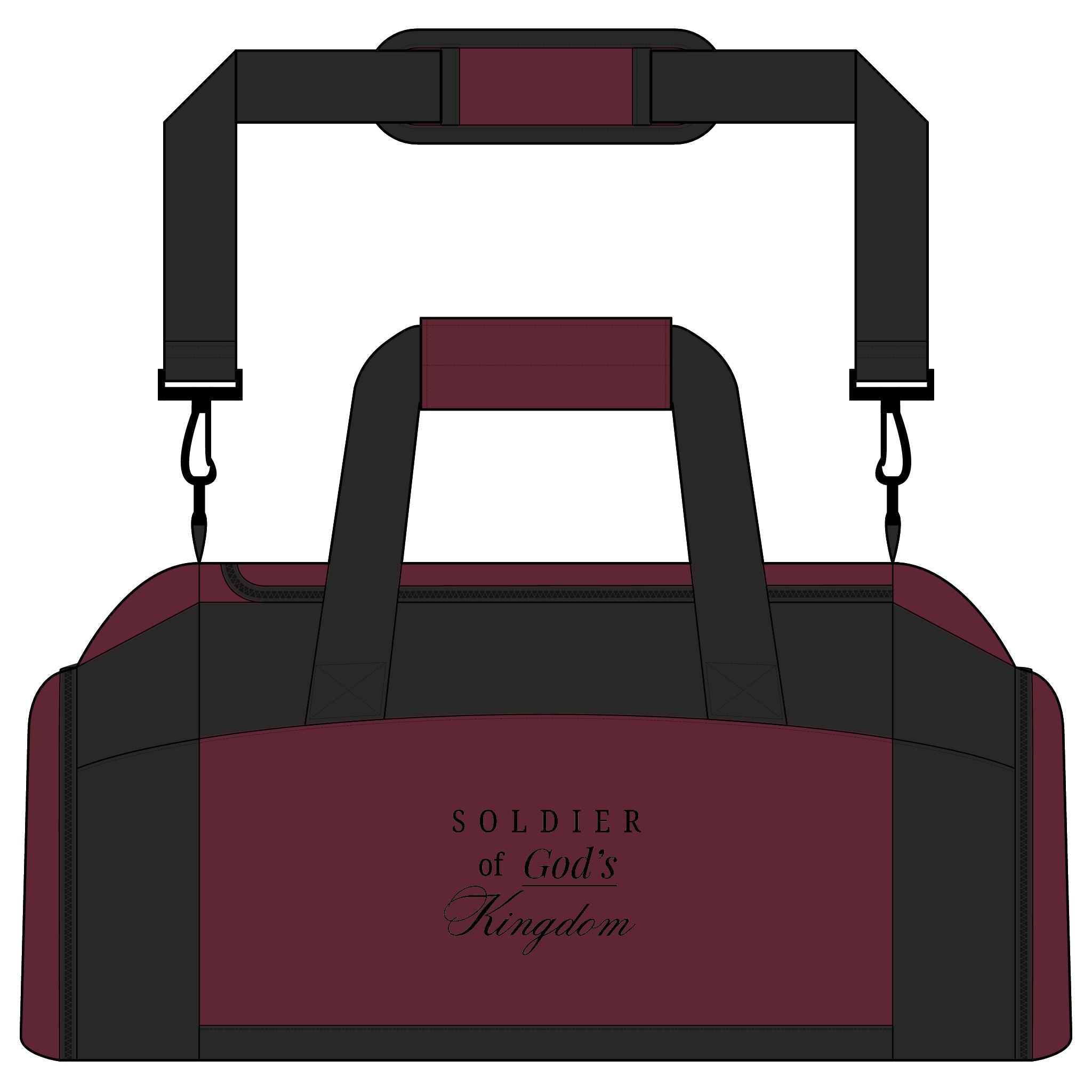 Soldier of God’s Kingdom Gym Bag — Christian Workout Duffel