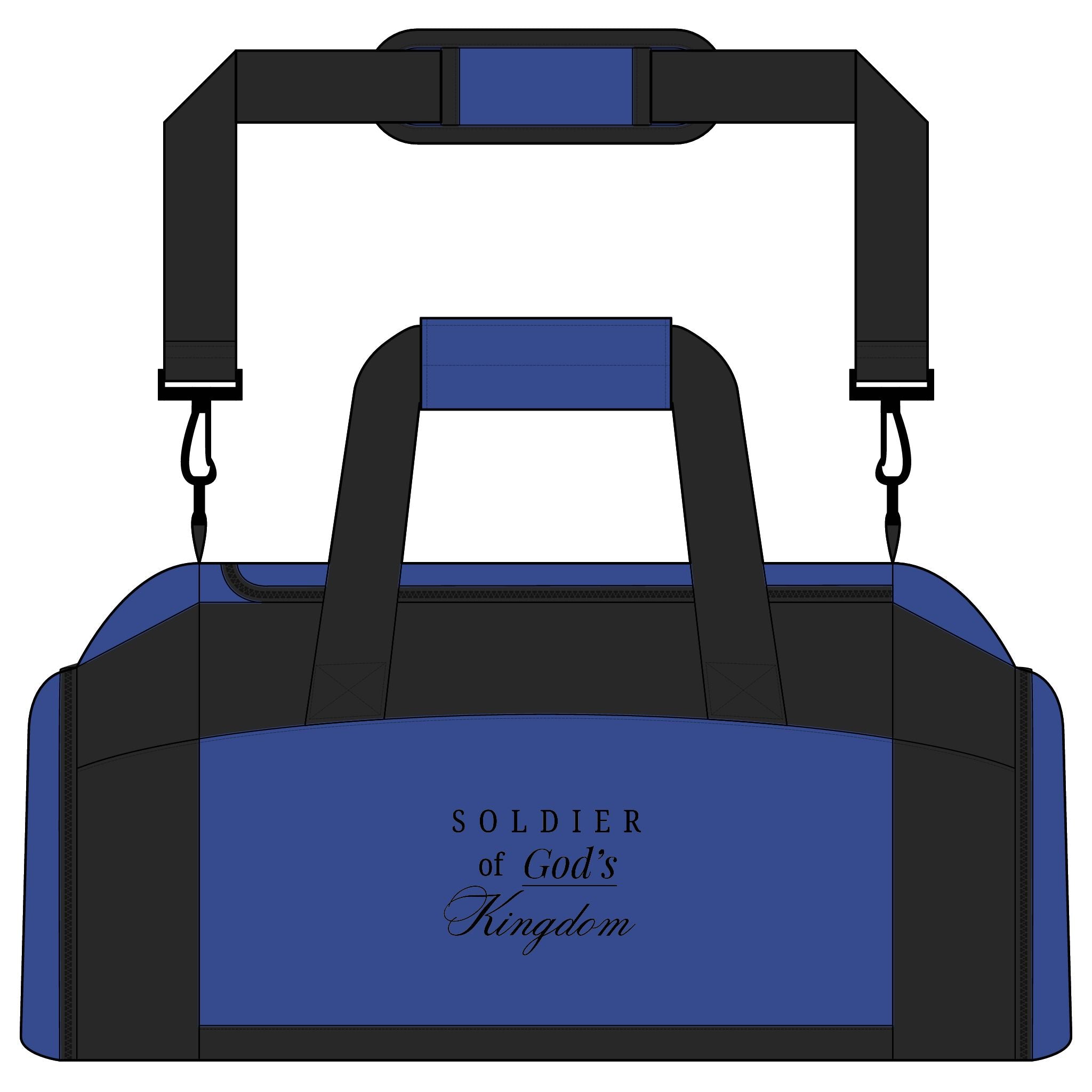 Soldier of God’s Kingdom Gym Bag — Christian Workout Duffel