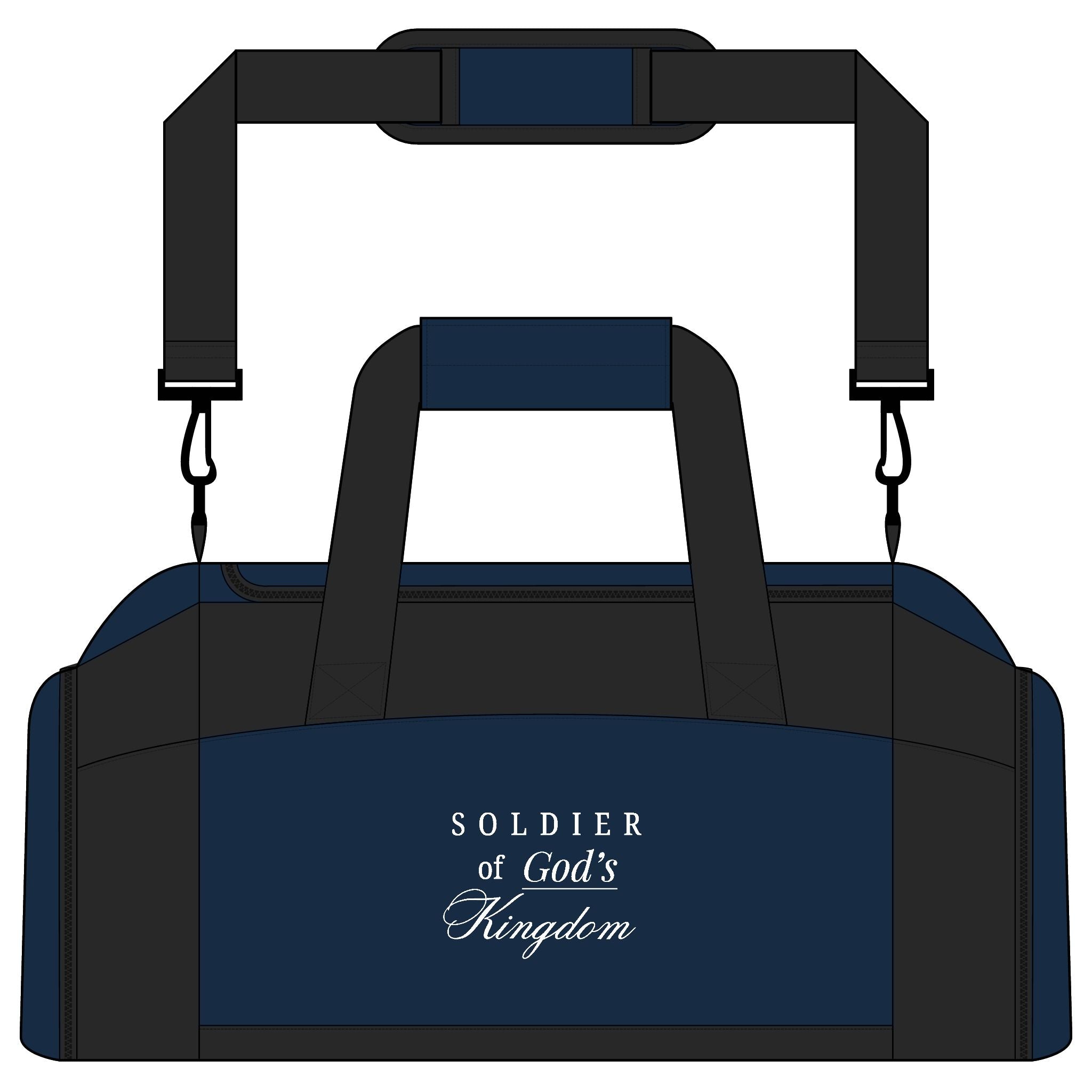 Soldier of God’s Kingdom Gym Bag — Christian Workout Duffel