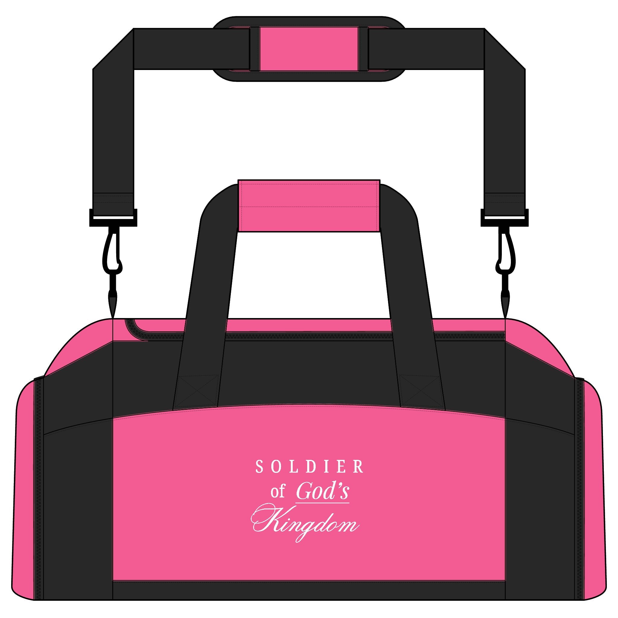Soldier of God’s Kingdom Gym Bag — Christian Workout Duffel