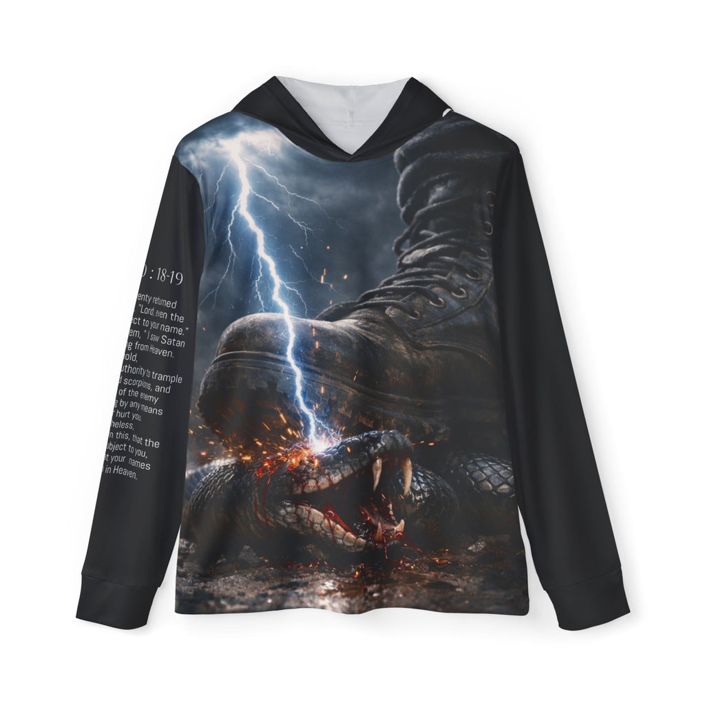 Luke 10:18 Hoodie | All-Over Print Sports Warmup