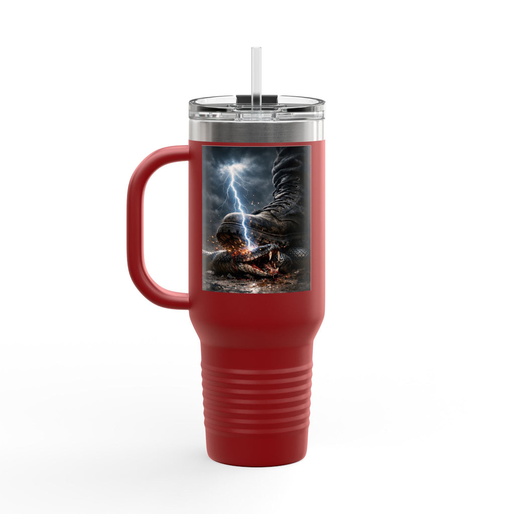 Luke 10: 18-19 40oz Travel Mug | Christian Faith Tumbler