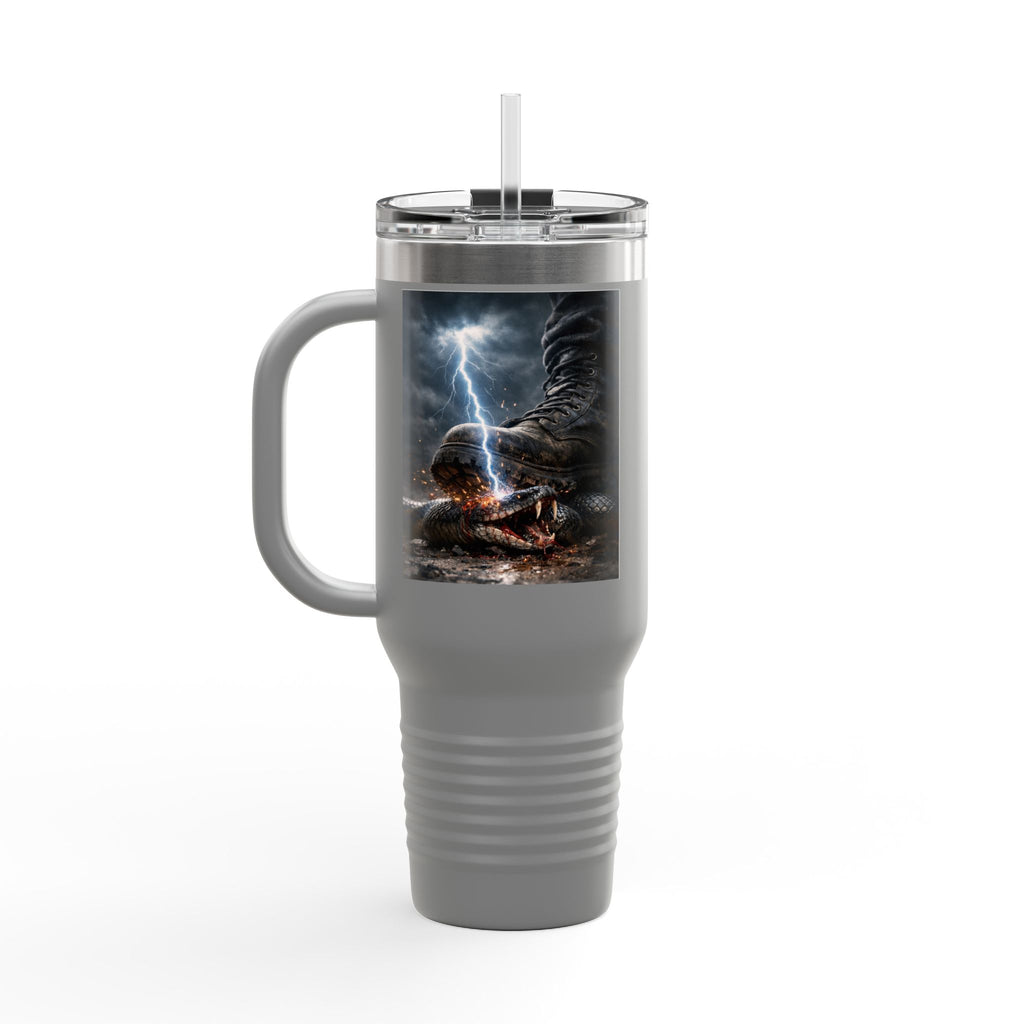 Luke 10: 18-19 40oz Travel Mug | Christian Faith Tumbler