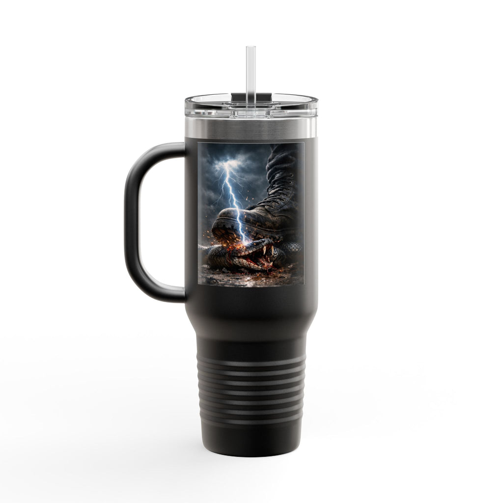 Luke 10: 18-19 40oz Travel Mug | Christian Faith Tumbler