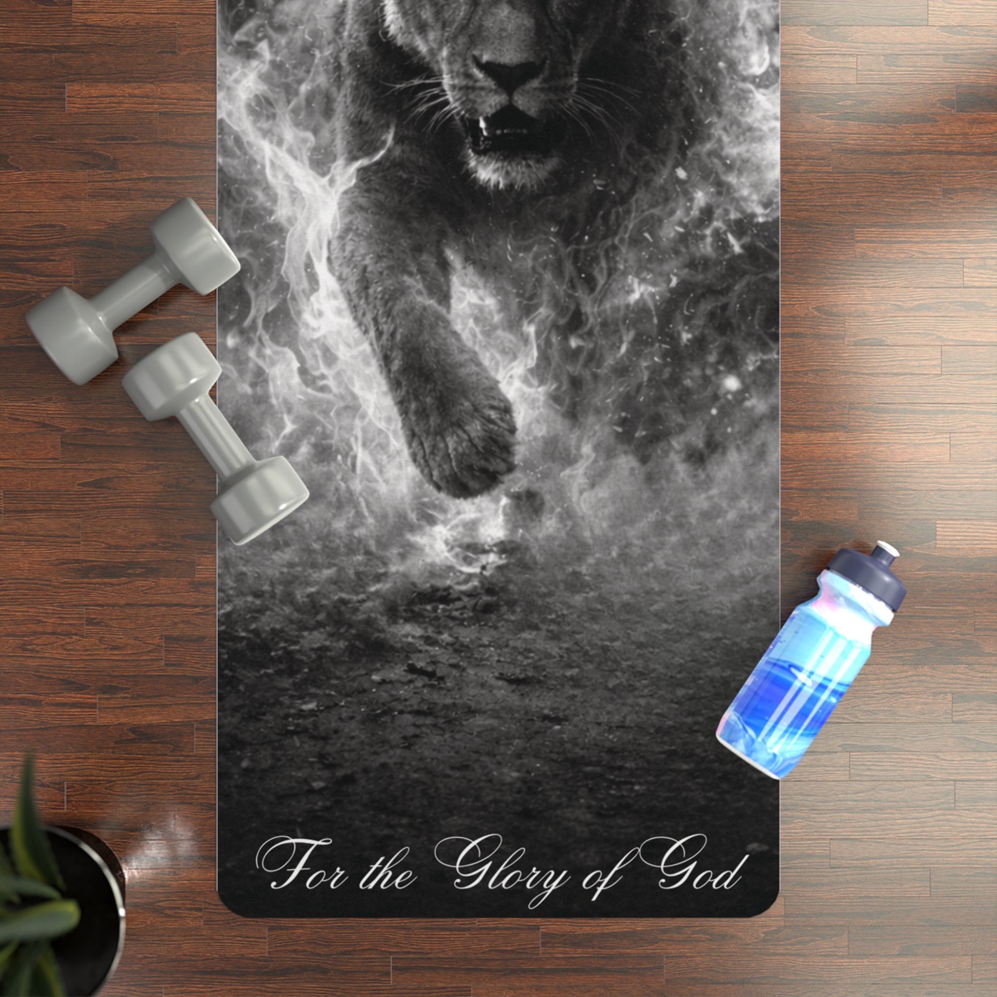 v2. Women Who War Training Mat - Prayer, Faith Fitness Mat